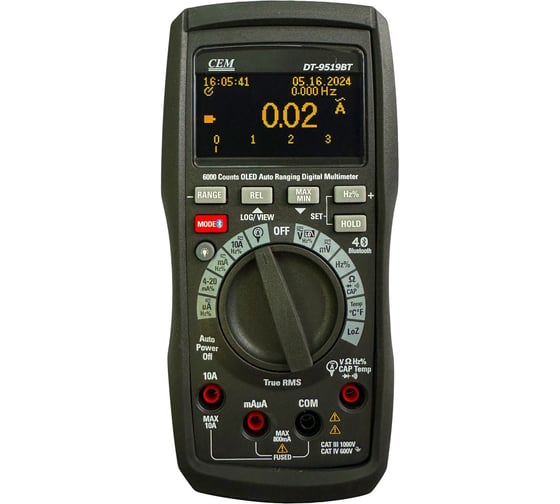 Мультиметр с поверкой СЕМ DT-9519BT 686672