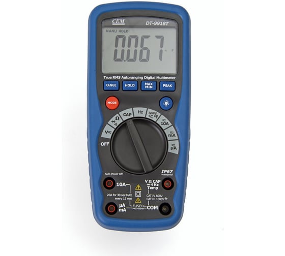 Мультиметр профессиональный с поверкой СЕМ DT-9918T 686658