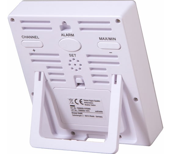 Метеостанция Bresser Temeo Hygro Quadro, белая 73258