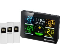 Метеостанция Bresser Thermo Hygro Quadro NLX с тремя датчиками 75319