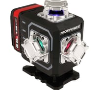 Лазерный нивелир Profipower NL-16G (16 лучей, лазер - зеленый, синий, красный, фиолетовый, Li-ion-2шт. 6.0Ач, пульт ДУ, переходник, штатив, кронштейн, в коробке) E0292
