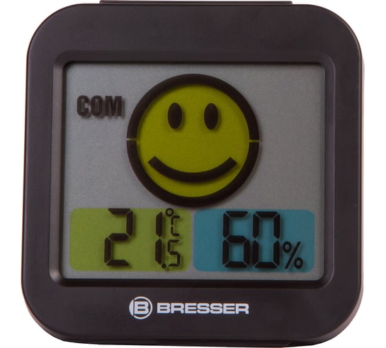Метеостанция Bresser MyTime Smile, черная 74658