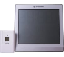 Метеостанция Bresser TemeoTrend JC LCD настенные часы, с радиоуправлением, серебристая 73269