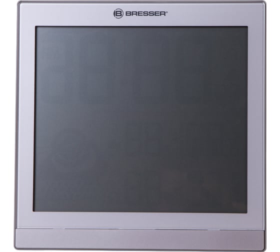 Метеостанция Bresser TemeoTrend JC LCD  настенные часы, с радиоуправлением, серебристая 73269