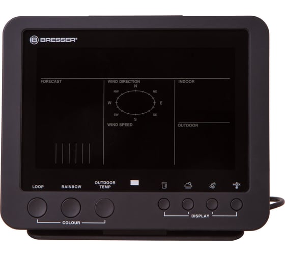 Метеостанция Bresser 5-в-1 с цветным дисплеем, черная 73260
