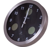 Метеостанция Bresser MyTime io, 30 см, настенные часы, черная 74670