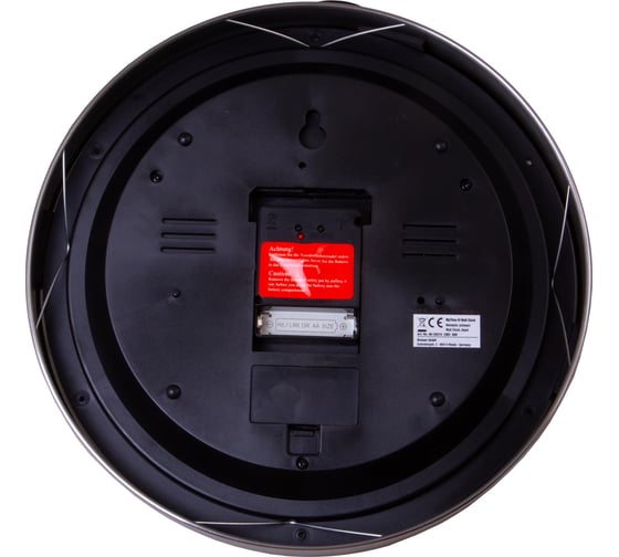 Метеостанция Bresser MyTime io, 30 см, настенные часы, черная 74670