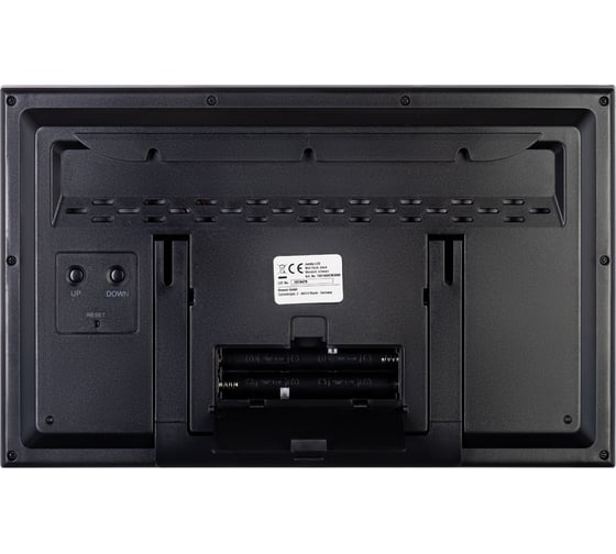 Метеостанция Bresser MyTime Jumbo LCD, настенные часы, черная 74646