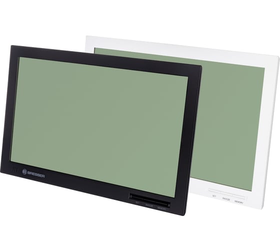 Метеостанция Bresser MyTime Jumbo LCD, настенные часы, белая 74647