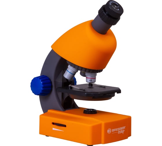 Микроскоп Bresser Junior 40–640x, с набором для опытов, в кейсе 74326