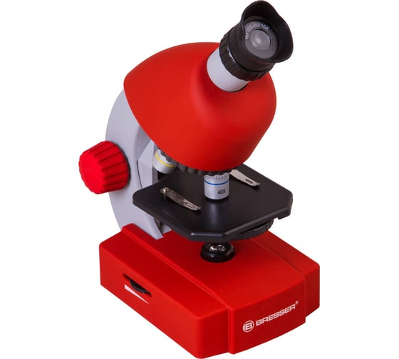 Микроскоп Bresser Junior 40x-640x, красный 70122