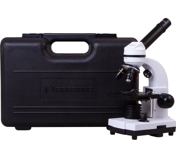 Микроскоп Bresser Junior Biolux SEL 40–1600x, белый, в кейсе 75314