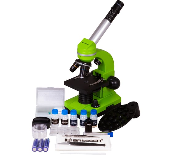 Микроскоп Bresser Junior Biolux SEL 40–1600x, зеленый 74319