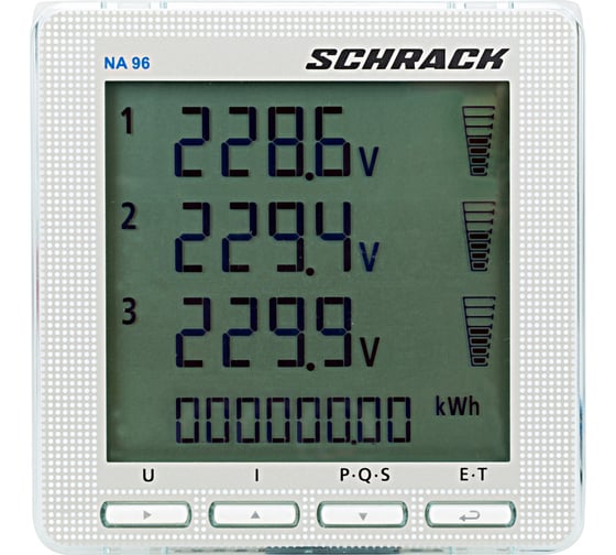 Анализатор параметров сети Schrack Technik NA96, 96x96mm, базовый блок MGF39000--
