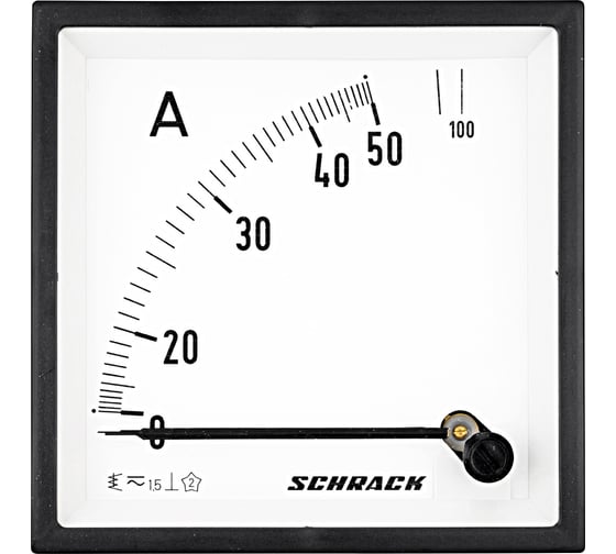 Амперметр Schrack Technik 96x96мм, 50A, AC, прямое измерение MGF59050-A