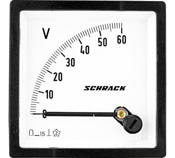 Вольтметр Schrack Technik 72x72мм, 60 В пост.т. MGF27060-A