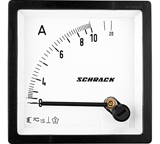 Амперметр Schrack Technik 72x72мм, 10A, AC, прямое измерение MGF57010-A