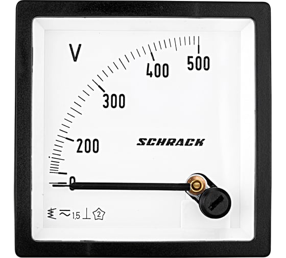 Вольтметр Schrack Technik 72x72мм, 500В пер.т. MGF67500-A