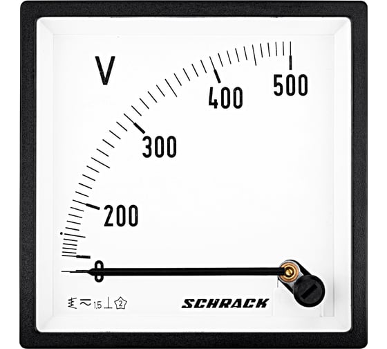 Вольтметр Schrack Technik 96x96мм, 500В пер.т. MGF69500-A