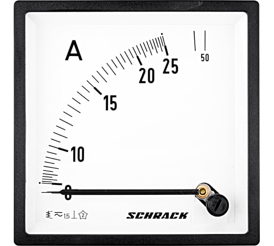 Амперметр Schrack Technik 96x96мм, 25A, AC, прямое измерение MGF59025-A