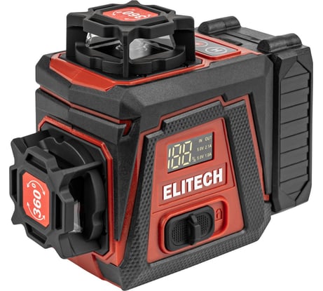 Нивелир лазерный Elitech ЛН 360-3-ЗЕЛ (25м,гор.1х360°/верт.2х360° + штатив) 214929