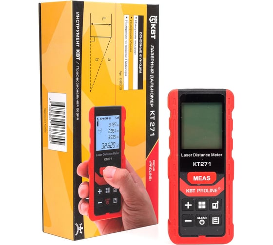 Лазерный дальномер КВТ KT 271 PROLINE 86209