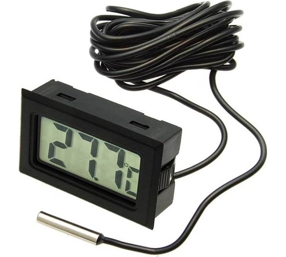 ЖК термометр/гигрометр RUICHI HT-1 black 3m 101594
