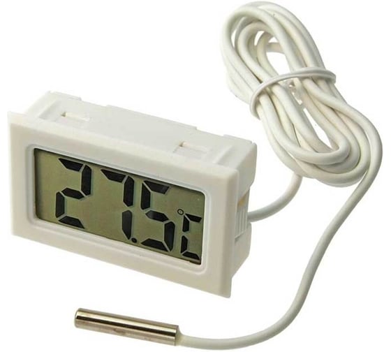 ЖК термометр/гигрометр малогабаритный RUICHI HT-1 white 2m 101593