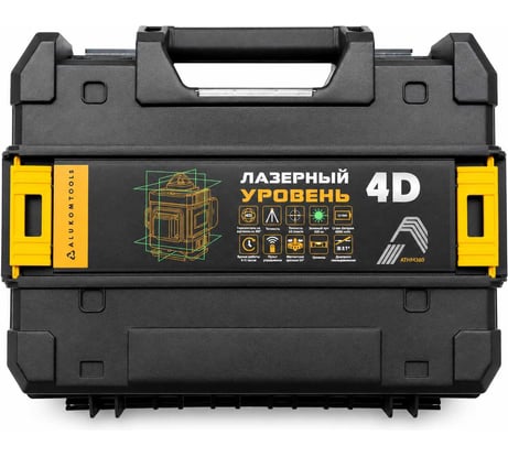 Лазерный уровень-нивелир ALUKOMTOOLS (16 линий) с треногой, зеленый лазер АТ-НЛ4360