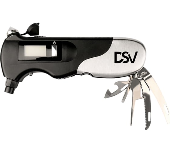Электронный мультитул-манометр DSV с фонарем R66001 1