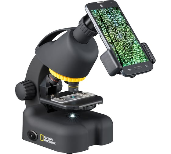 Микроскоп Bresser National Geographic 40–640x, с адаптером для смартфона 69364