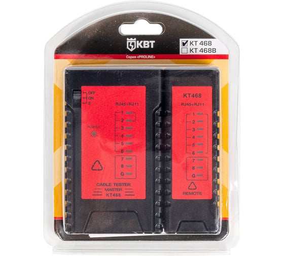 Кабельный LAN-тестер КВТ KT 468 PROLINE 86211