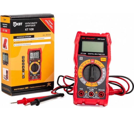 Цифровой мультиметр КВТ KT 108 PROLINE 86324