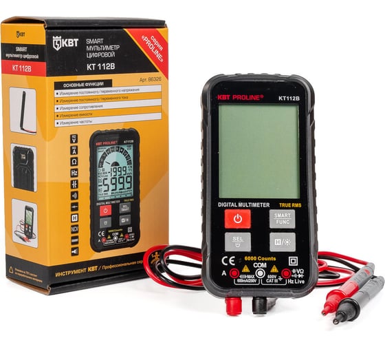 Цифровой мультиметр КВТ SMART KT 112В PROLINE 86326