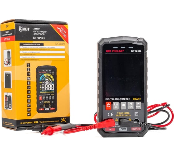 Цифровой мультиметр КВТ SMART KT 126В PROLINE 86329