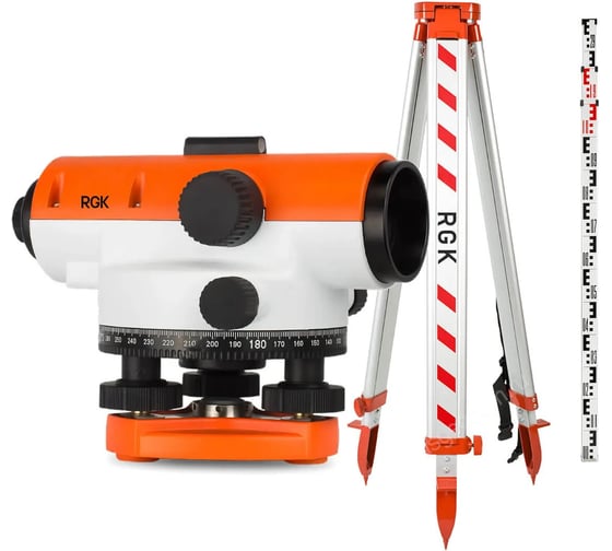 Комплект оптический нивелир RGK C-20 + S6-N + AMO S3 778220
