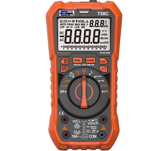 Мультиметр цифровой Electrotester True RMS T58C