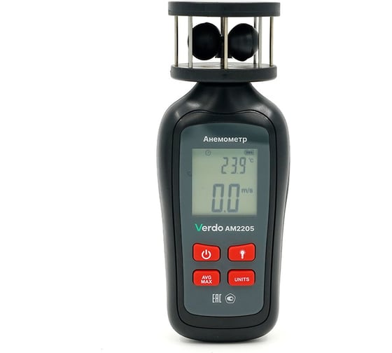 Анемометр чашечный Verdo AM2205 измерение температуры AM122050