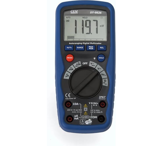 Профессиональный мультиметр с поверкой СЕМ DT-9926 686580