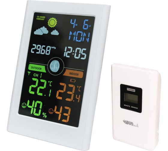 Метеостанция с беспроводным датчиком BVItech BHW BV-681