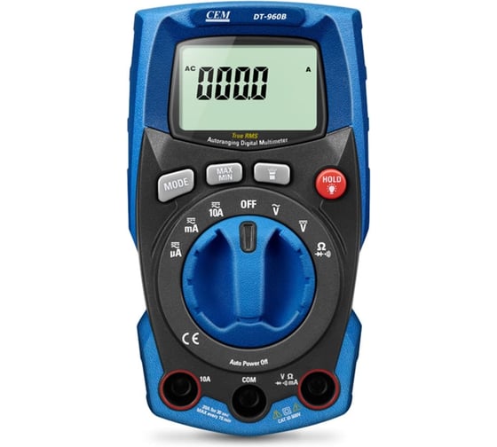 Мультиметр цифровой с поверкой СЕМ DT-960B 686542