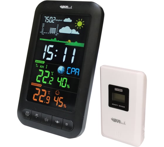 Метеостанция с беспроводными датчиками BVItech BHK BV-682