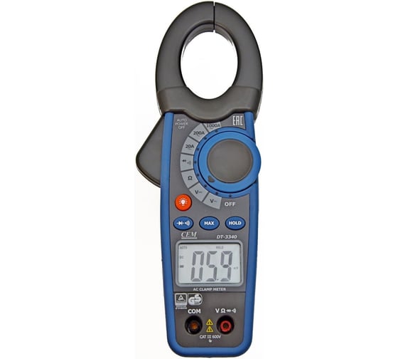 Клещи электроизмерительные с поверкой СЕМ DT-3340 685873