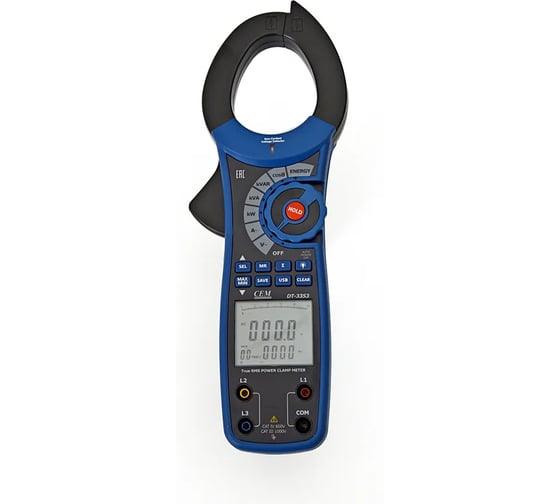 Клещи электроизмерительные СЕМ DT-3353 ваттметр с поверкой 685514