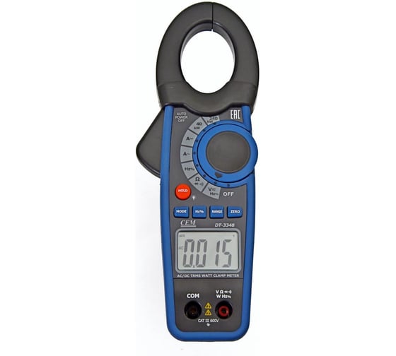 Клещи электроизмерительные СЕМ DT-3348 ваттметр с поверкой 685408