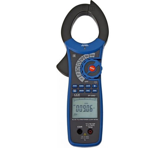 Клещи электроизмерительные СЕМ DT-3352 ваттметр с поверкой 686085