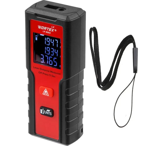 Дальномер лазерный WORTEX LX LR 4003 в кор., 0,05 – 40, ± 2 мм ЦИ-1215906252