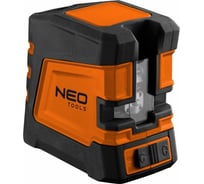 Лазерный уровень NEO Tools, крест, 20 м, зеленый, чехол 75-107
