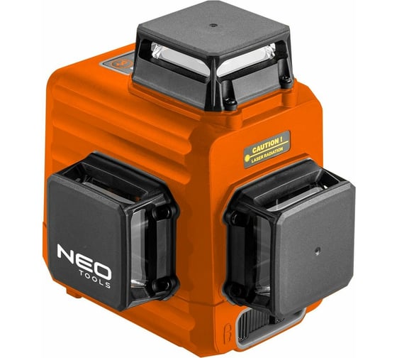 Лазерный уровень 3D NEO Tools, 15 м, красный, самовыравнивание 4, магнитный держатель, кейс 75-104 1