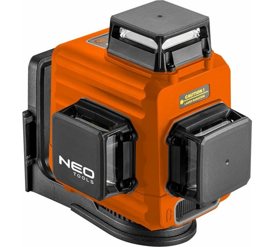 Лазерный уровень 3D NEO Tools, 15 м, красный, самовыравнивание 4, магнитный держатель, кейс 75-104